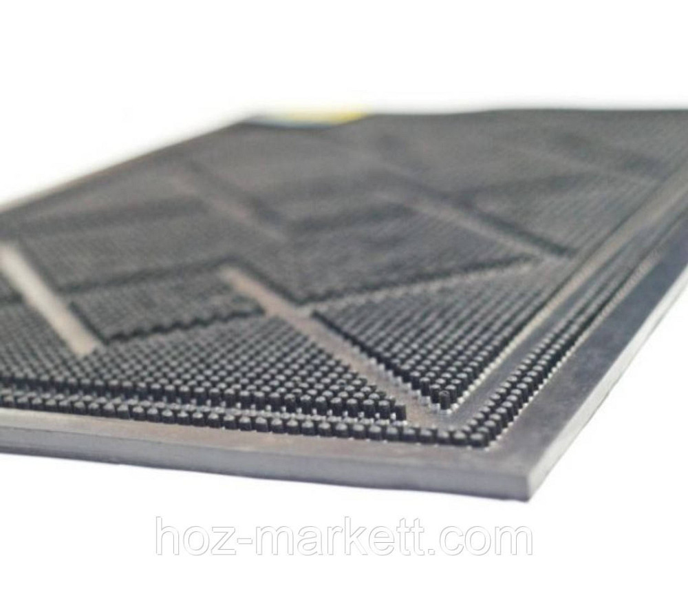 Коврик резиновый придверный  шипованный с бортом 55 см х 35 см х 0.7 см Харьков - изображение 2