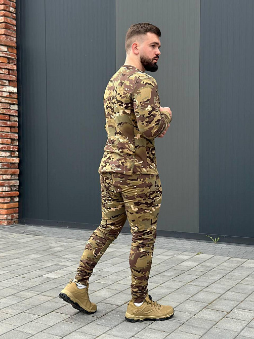 Комплект чоловічої термобілизни ЗСУ теплий зимовий термокостюм армійський військова термобілизна WAR Львів - фото 3