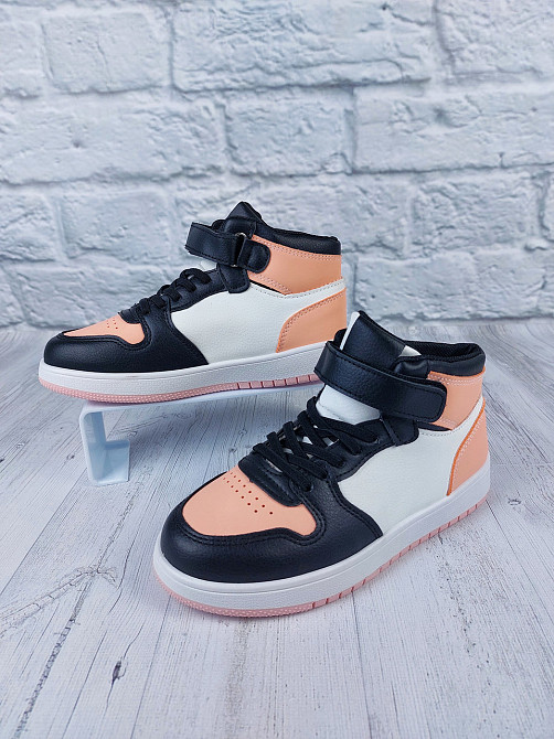 Детские демисезонные кроссовки хайтопы  для девочек 21см Николаев - изображение 1