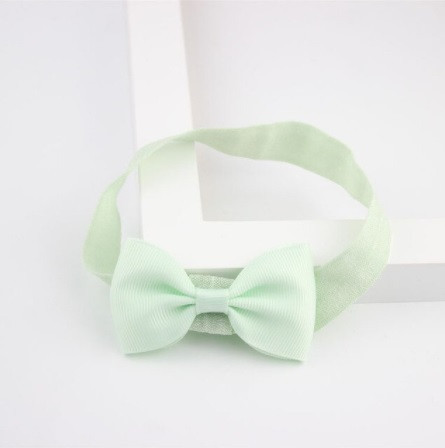 Детская ментоловая повязочка на голову - размер универсальный (на резинке), бант 7см Киев - изображение 1