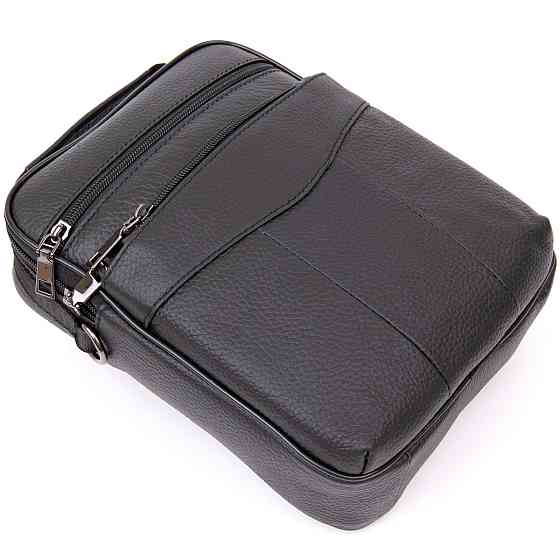 Мессенджер мужской вертикальный Vintage 20393 Черный Киев