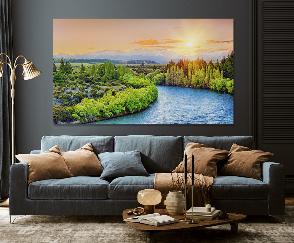 Картина холст у вітальню / спальню   Захід сонця   MLP_115  ( 60х30см ) Київ - фото 3