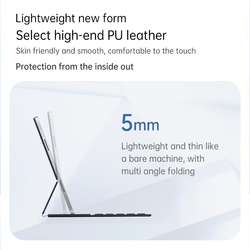 Чохол-клавіатура для iPad Pro 12.9" (3-6 пок) та iPad Air 13" (2024) Magnetic Bluetooth Folio, Сірий Space Grey Київ - фото 6