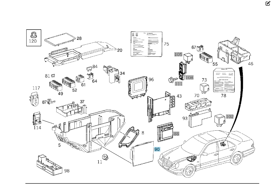 Mercedes-Benz  A2105450605 Блок керування E-class W210 Одесса - изображение 2