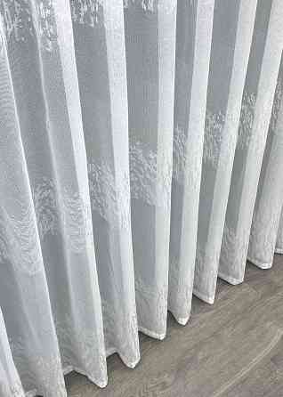 Тюль жаккард цвет белый 2009т Киев
