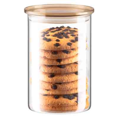 Банка Ardesto Fresh 900 мл, скло, пластик, прозорий (AR1309SFM) Винница