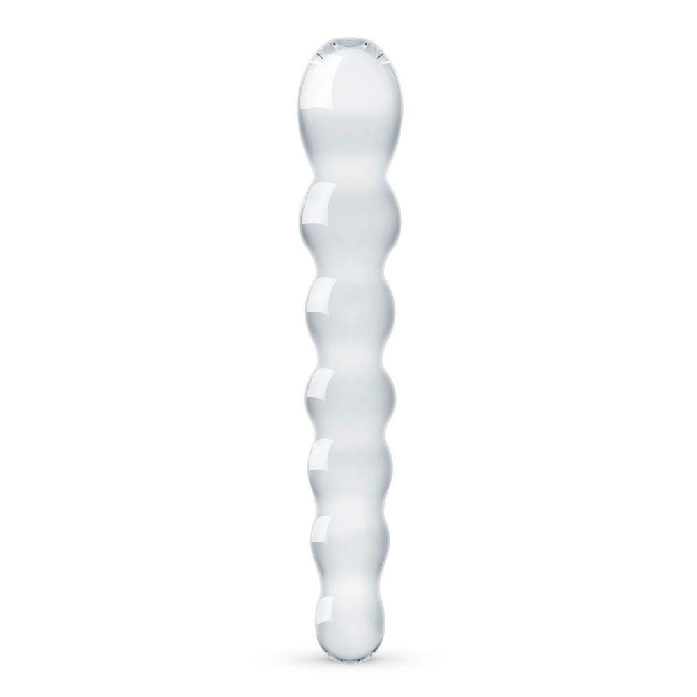 Стеклянный дилдо в виде бусин Gildo Glass Dildo No. 19 Sex Aura Киев - изображение 1