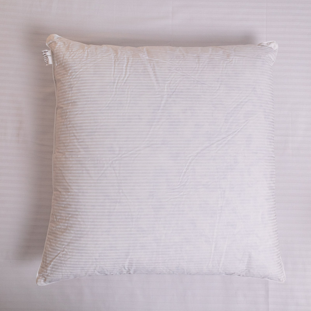 Подушка пухова YouStar 30% пух 70% перо Тік смужка - пружна 70x70 см (Білий) з сумкою-чохлом Суми - фото 2