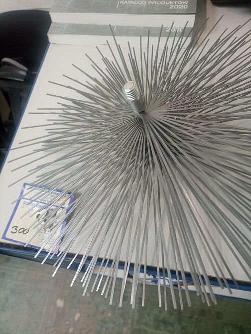 Йоржик "SzczotPol" жорсткий для чистки комину діаметром 350 мм зі стальних пружних пластинок Киев - изображение 1