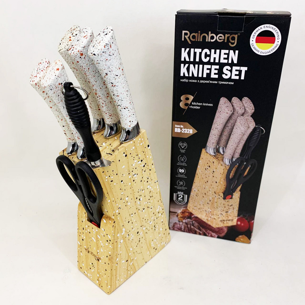 Набор ножей для кулинарных задач, Набор хороших качественных кухонных ножей, Нержавеющий кухонный нож PO-40 Львов - изображение 9