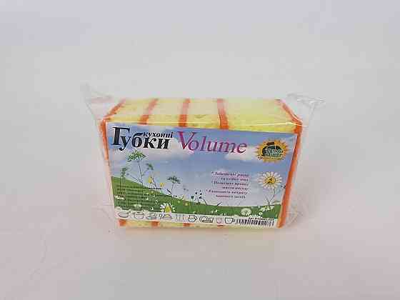 Губка кухонна для посуду 5 шт. Volume (Супер Торба) (1 пачка) Харків