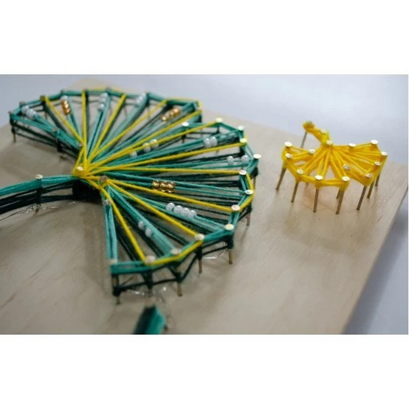 Набір стрінг-арт "Малахітовий танець" ABC-029 дерев'яна основа Вінниця - фото 3