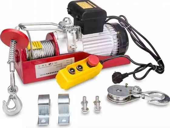 Тельфер електричний BX-563, підйом 750 кг, 2500 Вт, 6/12 м, з пультом керування та захистом від перегріву. Одеса