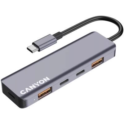 Концентратор Canyon hub DS-18 5in1 USB-C Grey (CNS-TDS18) Винница - изображение 7