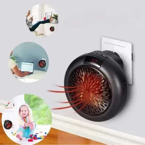 Портативний тепловентилятор Wonder Heater KLW-019A1 900 Вт: керамічний обігрівач у розетку, LED-дисплей, таймер Одеса