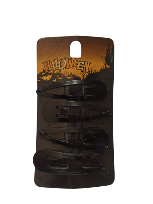 Набір 4 шпильки глянцеві для волос на Хелловін чорний Київ - фото 2