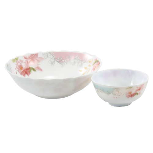 Набір салатників 7 предметів Троянда склокераміка 6801/ S Interos Житомир - изображение 1