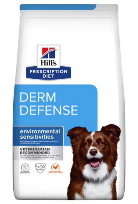 Лечебный корм для собак Хиллс Hills PD Derm Defense с курицей корм для поддержания функции кожи 1.5 кг Винница - изображение 1