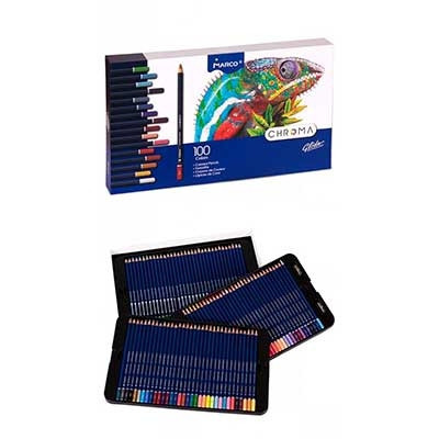 Олівці кольорові "Marco" "Chroma" 100кол 8010-100CB шестигранні, шт Київ - фото 1