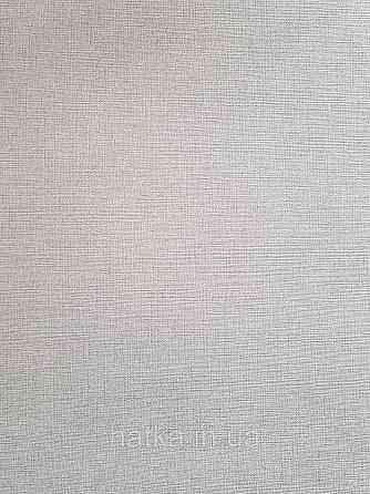 Шпалери метрові вінілові на флізеліні Sintra Structure однотонні під тканину смужки сіточкою світло-сірі 460474 Київ