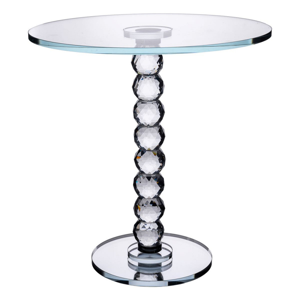 Yiwu Тортівниця скляна на ніжці 30×32 см см підставка для торта, капкейків прозора HP-4-81L Киев - изображение 1