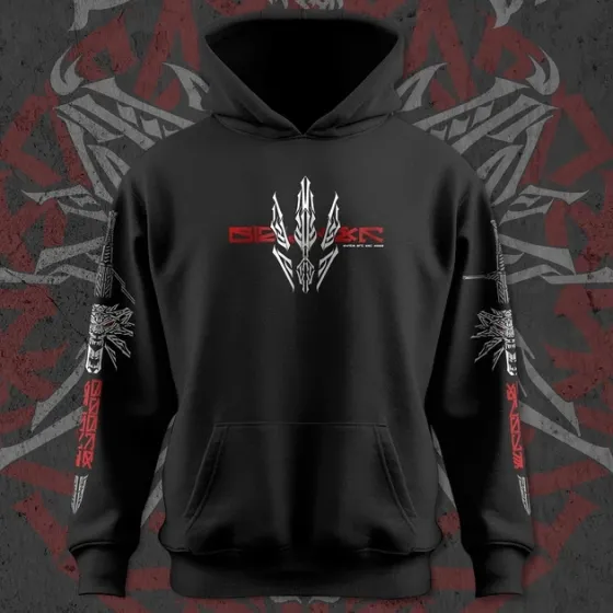 Худи для подростка мальчика с принтом Відьмак Школа Вовка Размер 150 Anime11251 Днепр