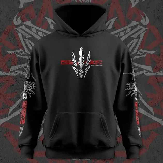 Худи для подростка мальчика с принтом Відьмак Школа Вовка Размер 150 Anime11251 Днепр - изображение 3