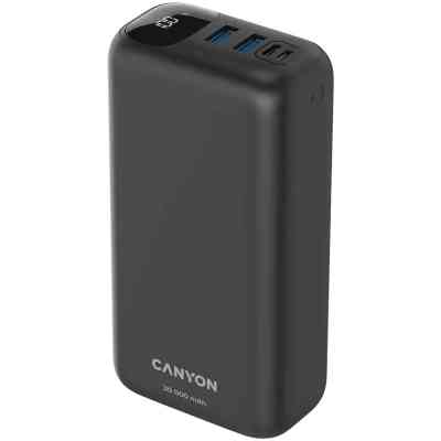 Батарея универсальная Canyon PB-301 30000mAh PD/20W, QC/3.0 (CNE-CPB301B) Винница