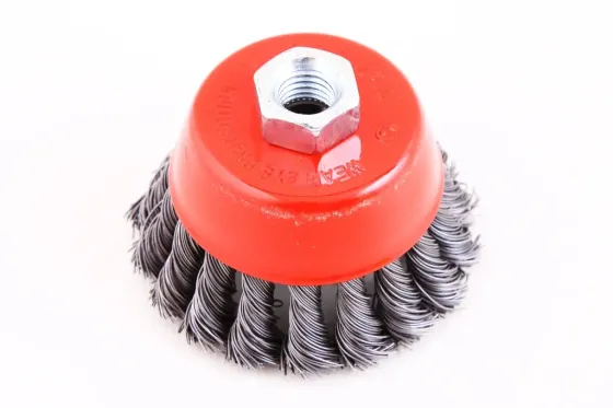 Щітка для УШМ чашеня Intertool пучки витою дроту 85мммм Вінниця