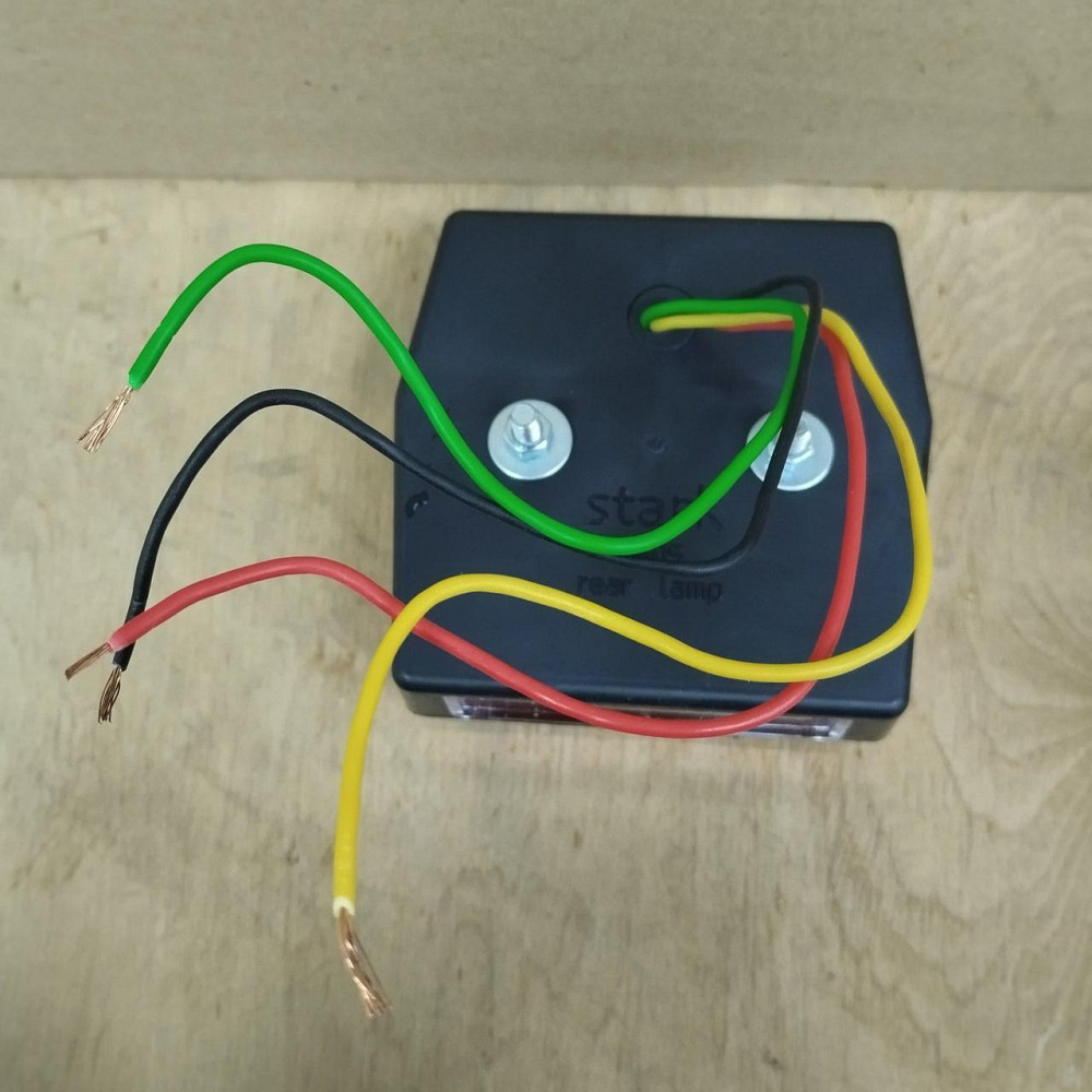 Ліхтар причепа діодний жовто-червоний на болтах з дротами (габарит, стоп, поворот) Вінниця - фото 5