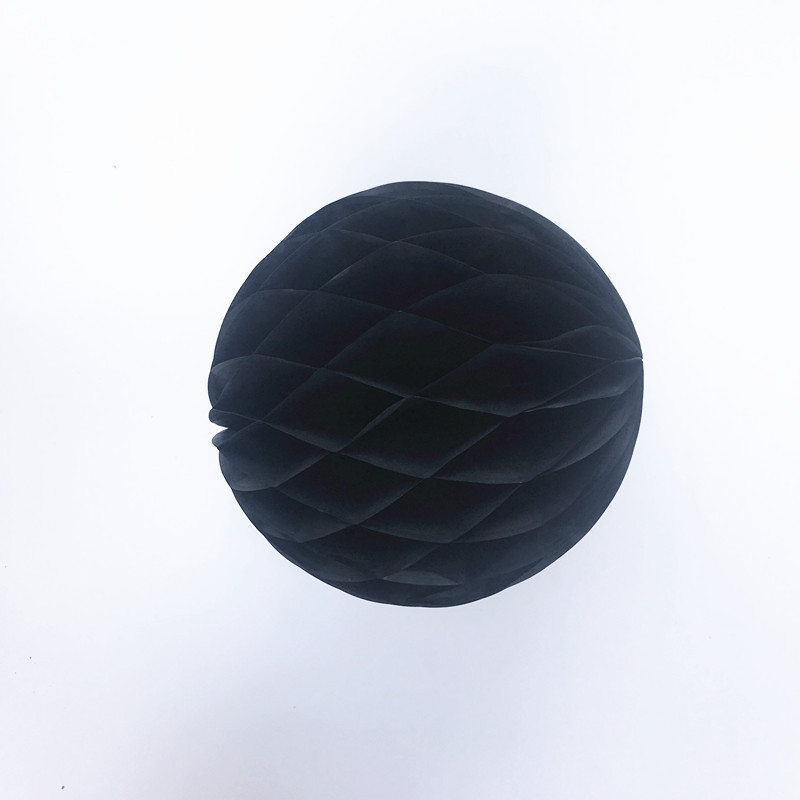 Шар соты бумажный 15 см черный Киев - изображение 2