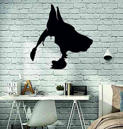 Декоративное настенное Панно «Силуэт кот пес», Декор на стену Киев