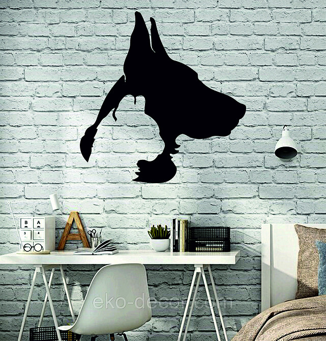 Декоративное настенное Панно «Силуэт кот пес», Декор на стену Киев - изображение 4