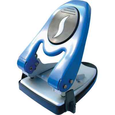 Діркопробивач Economix з лінійкою 60 аркушів Синій (E40119) Вінниця