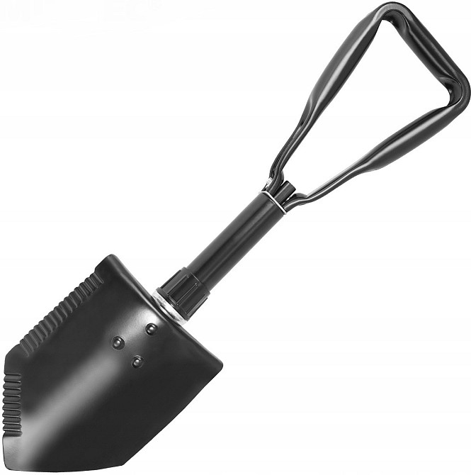 Армійська Складна Лопата саперна 2в1 з чохлом Mil-Tec від Sturm (15522050) Нержавіюча сталь Нововолинськ - фото 3