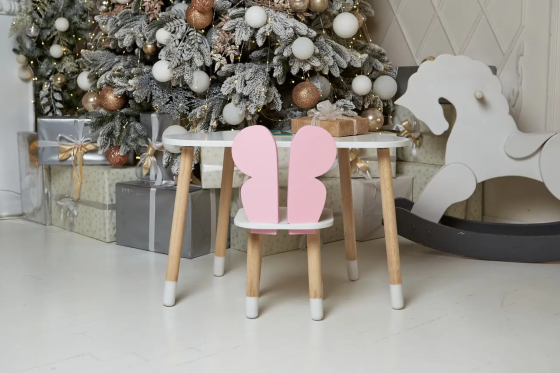 Дитячий столик Хмара та стільчик Метелик рожевий Київ