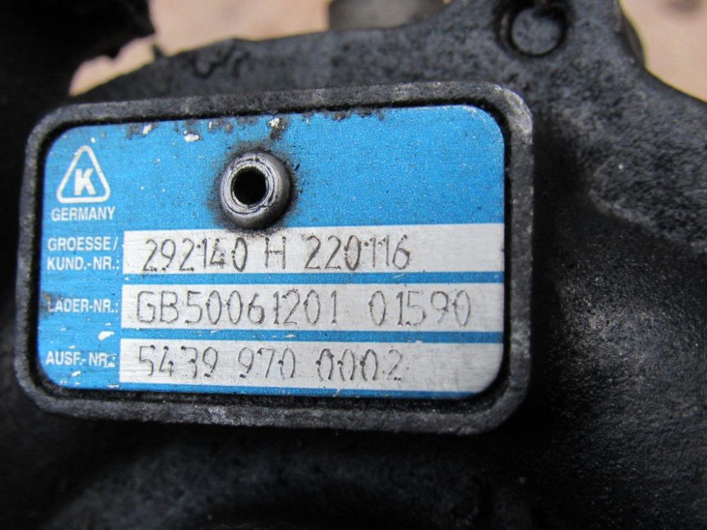 Турбіна Renault Megane 1.5 dci 2002-2008 (292140H220116) Ковель - фото 2