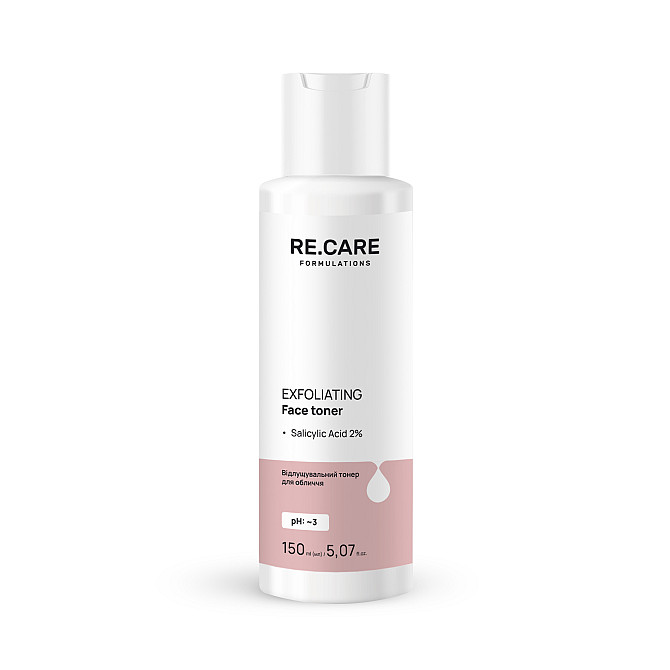 Відлущувальний тонер для обличчя Exfoliating Face toner RE.CARE 150 мл Вінниця - фото 1