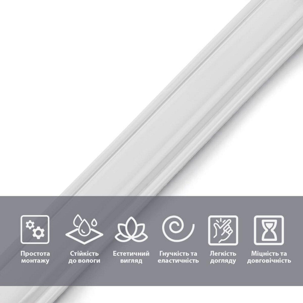 Молдинг 20х3000х8мм Белый SW-00002673 Киев - изображение 4
