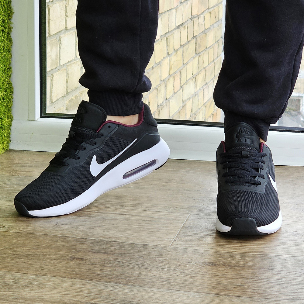 Чоловічі Кросівки Nike 90 Чорні Найк з Амортизацією Тканинні Літні Сіточка (розміри: 41,42,43,44) — 535-6 Дніпро - фото 9