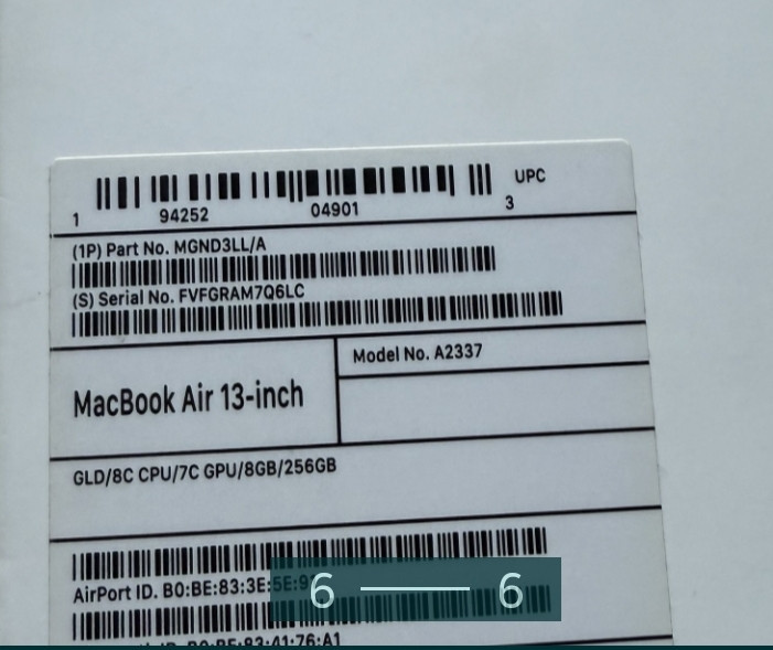 Ноутбук MacBook Air 13. M1 256GBSSD Київ - фото 1