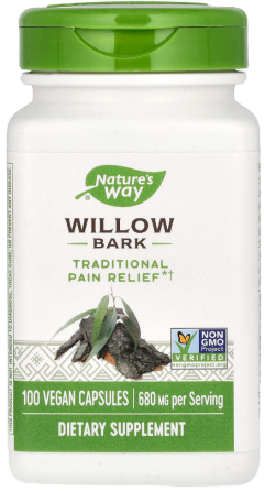 Белая ива кора Natures Way Willow Bark 100 капс Киев