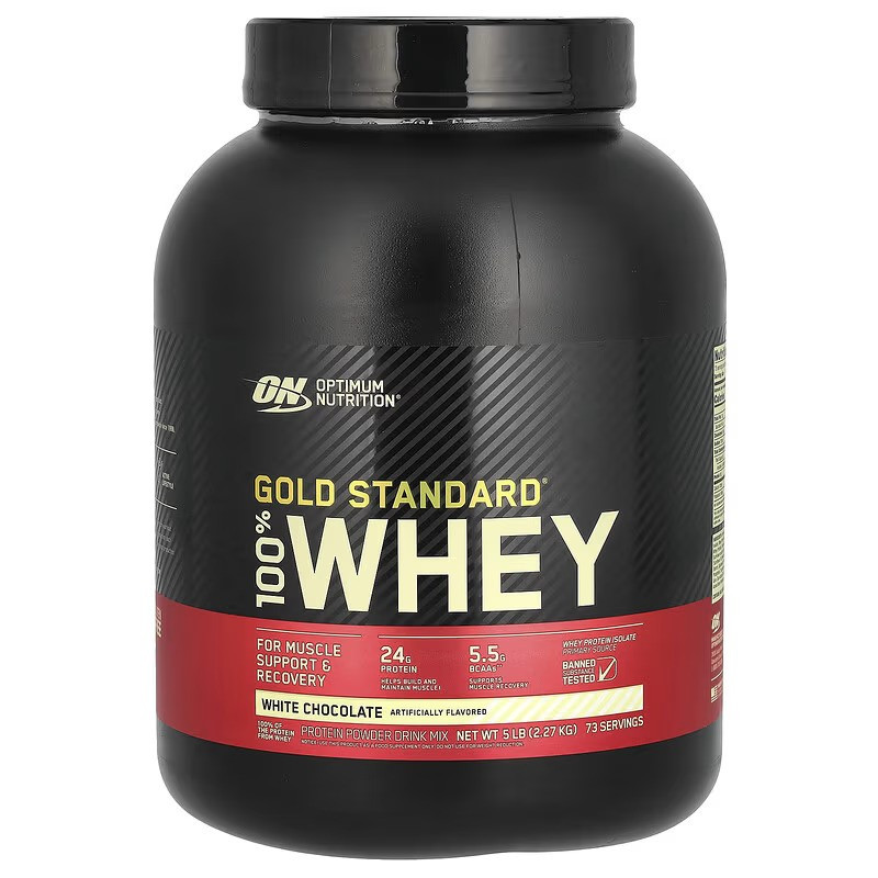 Протеин Optimum Nutrition Gold Standard 100% Whey 2.27 kg, White Chocolate Луцк - изображение 1