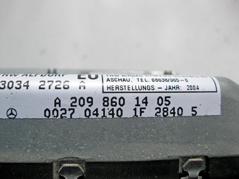 Mercedes-Benz  A2098601405 Подушка безпеки правих дверей CLK C209 Одеса - фото 3