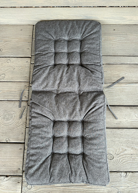 Подушка для стільців (50x120х8 см) подвійна Decorator Мальмо колір сірий 84-151 Київ - фото 2