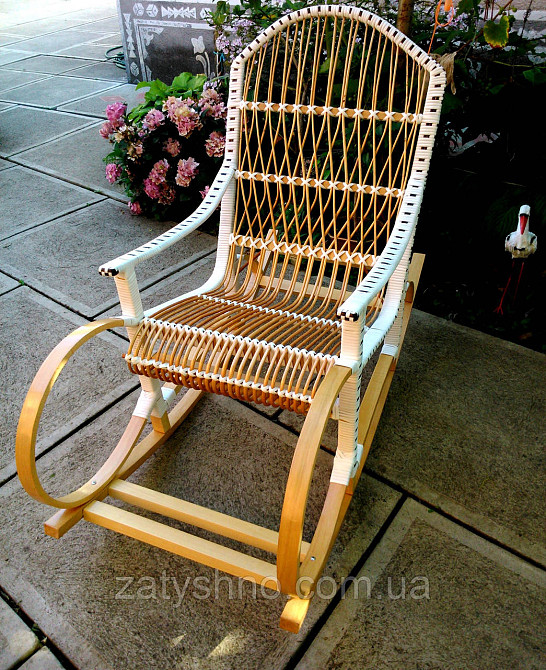 Качалка из ротанга лозы ручной работы Киев - изображение 4