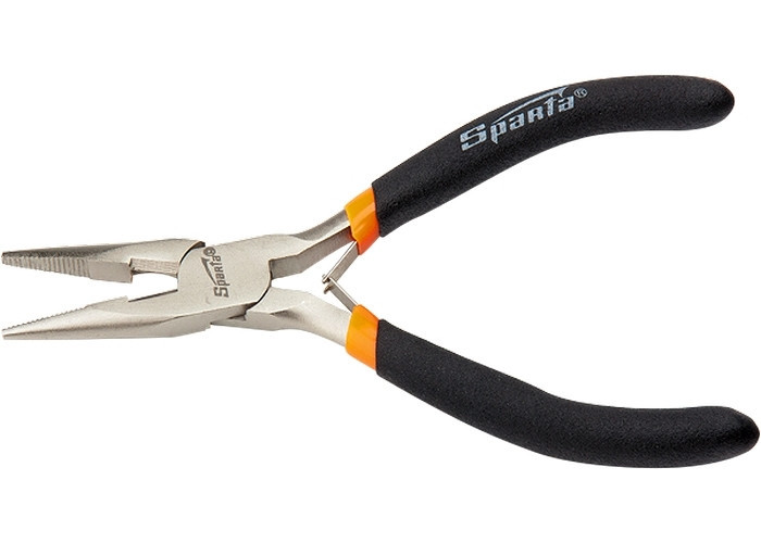 Довгогубці Mini, 130 мм, нікельовані, прямі, авторазжим SPARTA Полтава - фото 1