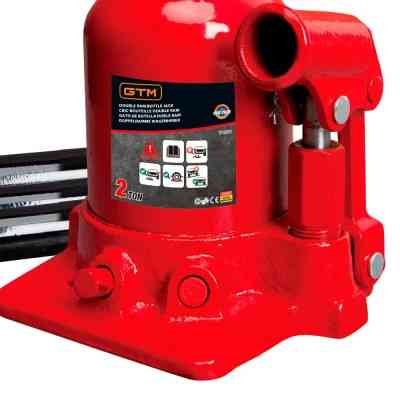 Домкрат GTM гидравлический бутылочный 2т (150-370мм) (TF0202) Винница