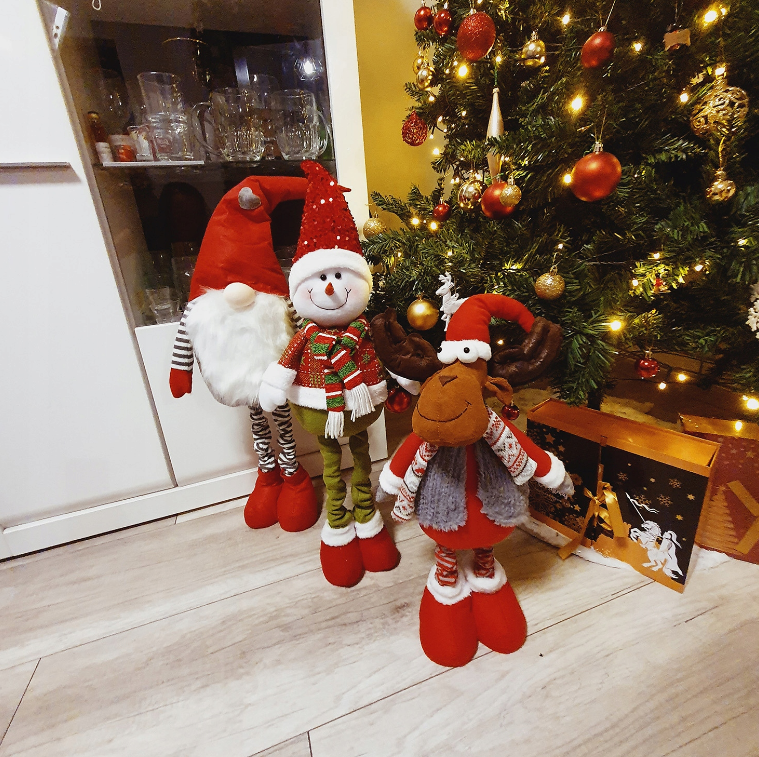 Різдвяний декоративний олень із телескопічними ніжками Ruhhy 88 см Київ - фото 4