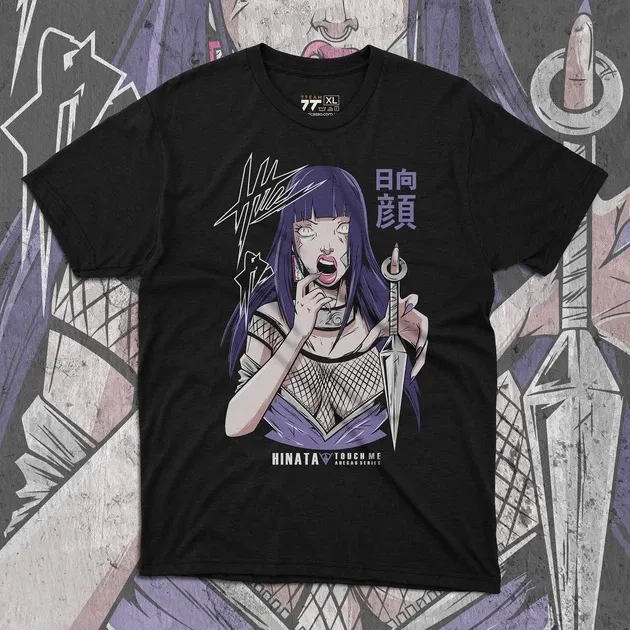 Футболка для підлітка хлопчика з принтом Наруто Хіната Touch Me Розмір 160 Anime10904 Дніпро - фото 1